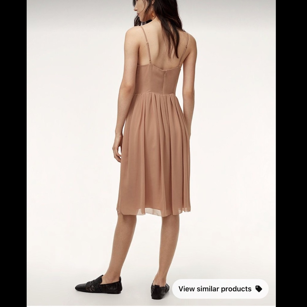 Aritzia Black Midi Dress with Spaghetti Straps - Picture 9 of 10